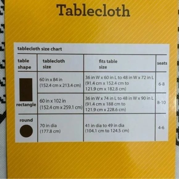 Way to Celebrate Fall Harvest Houndstooth Pumpkin 70in PEVA Vinyl Tablecloth - Picture 4 of 4